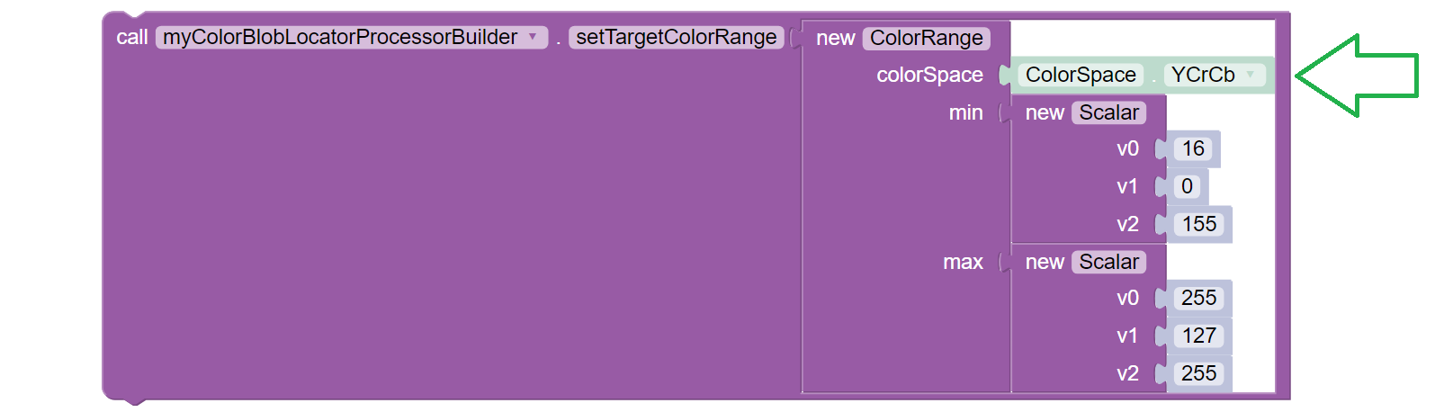 Setting custom color range