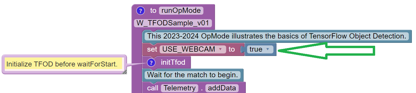 Sample OpMode