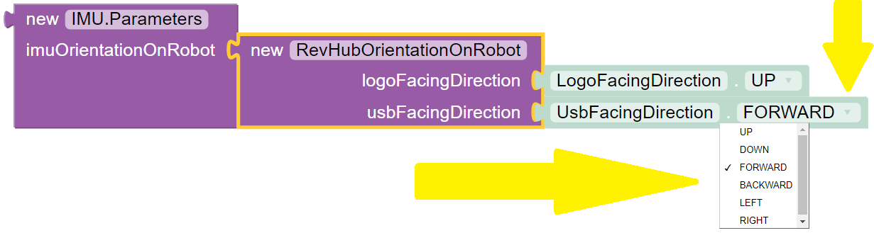 specifying USB Facing Direction