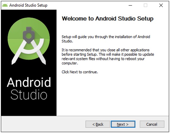 ../../../../_images/AndroidStudioWelcomeSetup.jpg